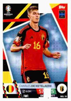 2024 Topps Match Attax UEFA Euro 2024 #BEL10 Charles De Ketelaere