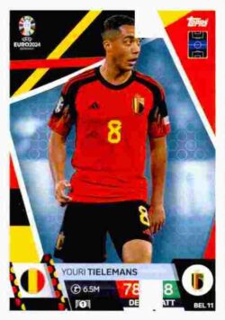 2024 Topps Match Attax UEFA Euro 2024 #BEL11 Youri Tielemans