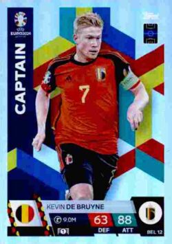 2024 Topps Match Attax UEFA Euro 2024 #BEL12 Kevin De Bruyne