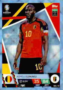 2024 Topps Match Attax UEFA Euro 2024 #BEL14 Parallel Romelu Lukaku