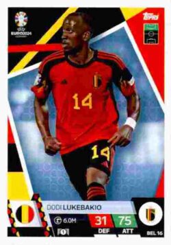 2024 Topps Match Attax UEFA Euro 2024 #BEL16 Dodi Lukebakio