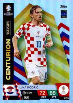 2024 Topps Match Attax UEFA Euro 2024 #CC03 Centurion Luka Modric