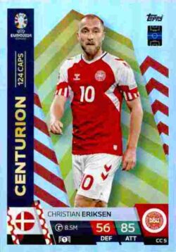 2024 Topps Match Attax UEFA Euro 2024 #CC05 Centurion Christian Eriksen