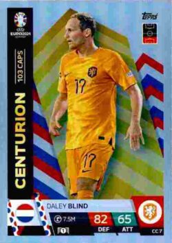 2024 Topps Match Attax UEFA Euro 2024 #CC07 Centurion Daley Blind