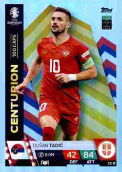 2024 Topps Match Attax UEFA Euro 2024 #CC08 Centurion Dušan Tadić