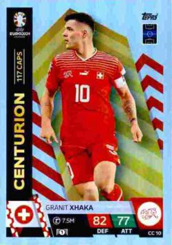 2024 Topps Match Attax UEFA Euro 2024 #CC10 Centurion Granit Xhaka