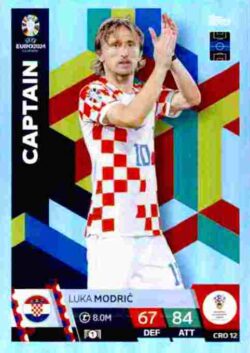 2024 Topps Match Attax UEFA Euro 2024 #CRO12 Luka Modric