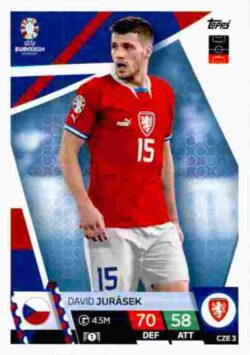 2024 Topps Match Attax UEFA Euro 2024 #CZE03 David Jurasek