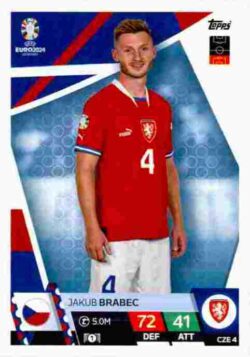 2024 Topps Match Attax UEFA Euro 2024 #CZE04 Jakub Brabec