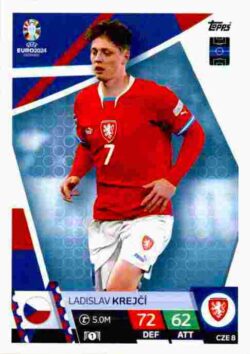 2024 Topps Match Attax UEFA Euro 2024 #CZE08 Ladislav Krejci