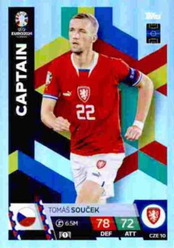 2024 Topps Match Attax UEFA Euro 2024 #CZE10 Tomas Soucek