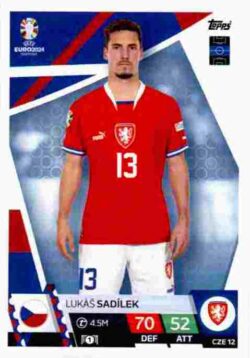 2024 Topps Match Attax UEFA Euro 2024 #CZE12 Lukas Sadilek