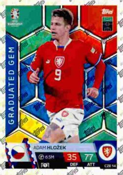 2024 Topps Match Attax UEFA Euro 2024 #CZE14 Adam Hlozek