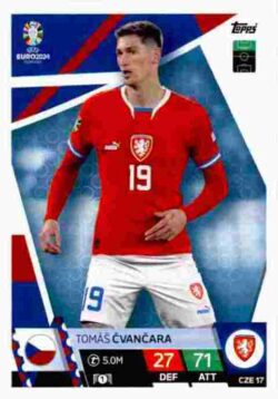 2024 Topps Match Attax UEFA Euro 2024 #CZE17 Tomas Cvancara