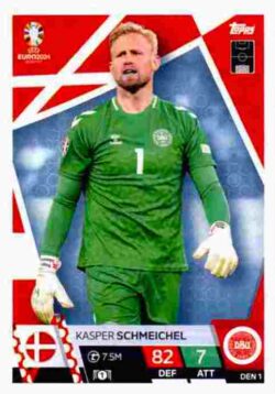 2024 Topps Match Attax UEFA Euro 2024 #DEN01 Kasper Schmeichel