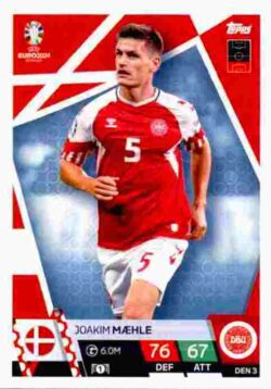 2024 Topps Match Attax UEFA Euro 2024 #DEN03 Joakim Mæhle