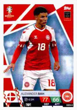 2024 Topps Match Attax UEFA Euro 2024 #DEN04 Alexander Bah