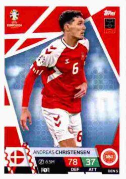 2024 Topps Match Attax UEFA Euro 2024 #DEN05 Andreas Christensen