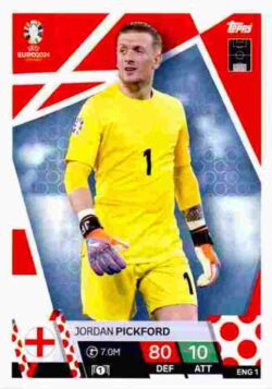 2024 Topps Match Attax UEFA Euro 2024 #ENG01 Jordan Pickford