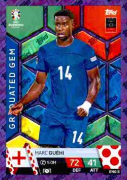 2024 Topps Match Attax UEFA Euro 2024 #ENG05 Parallel Marc Guéhi