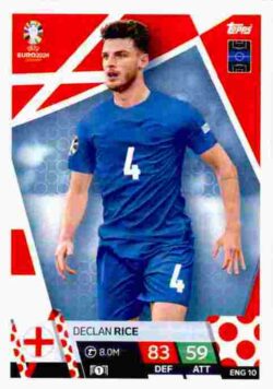 2024 Topps Match Attax UEFA Euro 2024 #ENG10 Declan Rice