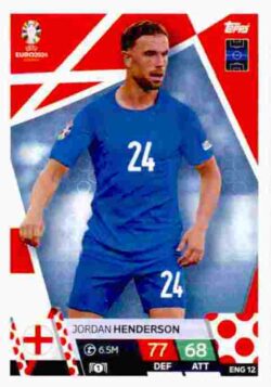 2024 Topps Match Attax UEFA Euro 2024 #ENG12 Jordan Henderson