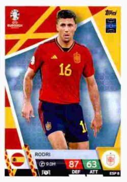 2024 Topps Match Attax UEFA Euro 2024 #ESP08 Rodri