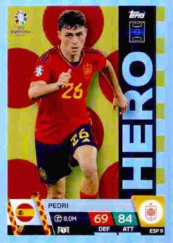 2024 Topps Match Attax UEFA Euro 2024 #ESP09 Pedri