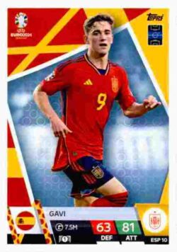 2024 Topps Match Attax UEFA Euro 2024 #ESP10 Gavi