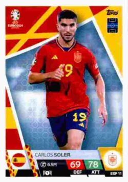 2024 Topps Match Attax UEFA Euro 2024 #ESP11 Carlos Soler