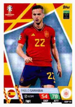 2024 Topps Match Attax UEFA Euro 2024 #ESP14 Pablo Sarabia