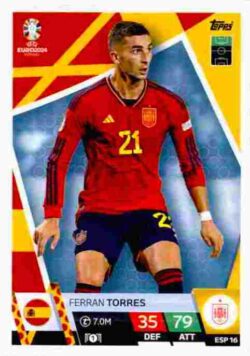 2024 Topps Match Attax UEFA Euro 2024 #ESP16 Ferran Torres