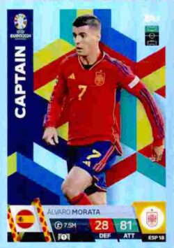 2024 Topps Match Attax UEFA Euro 2024 #ESP18 Álvaro Morata