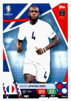 2024 Topps Match Attax UEFA Euro 2024 #FRA03 Dayot Upamecano