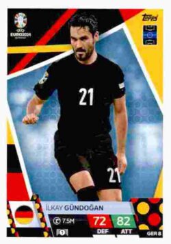 2024 Topps Match Attax UEFA Euro 2024 #GER08 İlkay Gündoğan