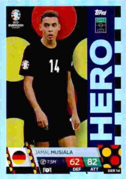 2024 Topps Match Attax UEFA Euro 2024 #GER14 Jamal Musiala