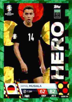 2024 Topps Match Attax UEFA Euro 2024 #GER14 Parallel Jamal Musiala