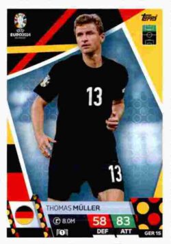 2024 Topps Match Attax UEFA Euro 2024 #GER15 Thomas Müller