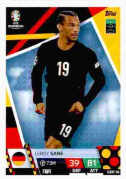 2024 Topps Match Attax UEFA Euro 2024 #GER16 Leroy Sané