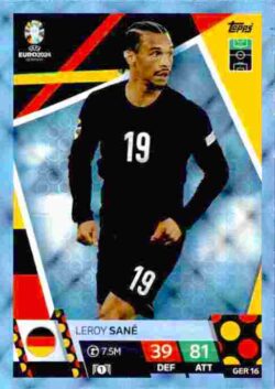 2024 Topps Match Attax UEFA Euro 2024 #GER16 Parallel Leroy Sané