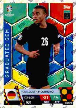 2024 Topps Match Attax UEFA Euro 2024 #GER18 Youssoufa Moukoko