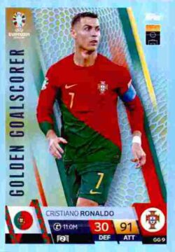 2024 Topps Match Attax UEFA Euro 2024 #GG09 Golden Goalscorer Cristiano Ronaldo