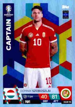 2024 Topps Match Attax UEFA Euro 2024 #HUN15 Dominik Szoboszlai