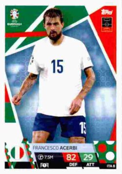 2024 Topps Match Attax UEFA Euro 2024 #ITA08 Franceso Acerbi