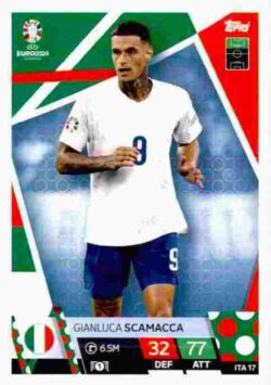 2024 Topps Match Attax UEFA Euro 2024 #ITA17 Gianluca Scamacca