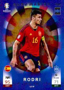 2024 Topps Match Attax UEFA Euro 2024 #LE19 Euro Master Limited Edition Rodri