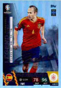 2024 Topps Match Attax UEFA Euro 2024 #LSS17 Legend Signature Style Andrés Iniesta