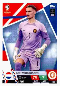 2024 Topps Match Attax UEFA Euro 2024 #NED01 Bart Verbruggen