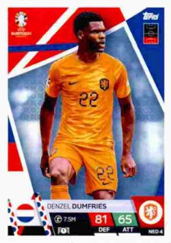 2024 Topps Match Attax UEFA Euro 2024 #NED04 Denzel Dumfries