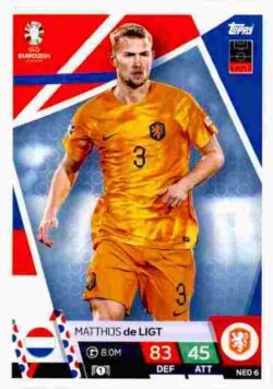 2024 Topps Match Attax UEFA Euro 2024 #NED06 Matthijs de Ligt